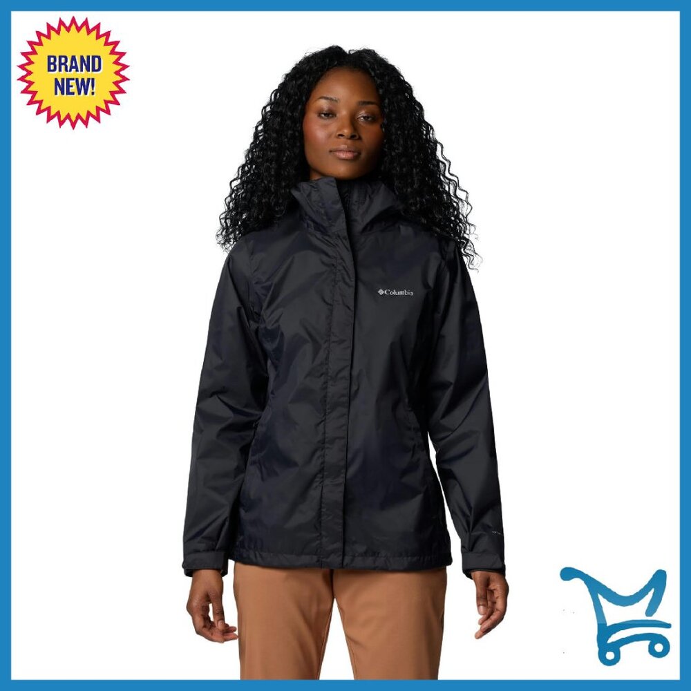 Waterproof Packable Rain Jacket with Adjustable H… - image 1